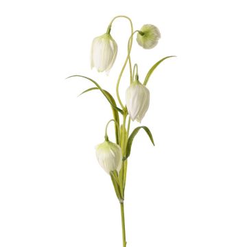 Fleur artificielle Fritillaria meleagris SANEM, blanc, 45cm, Ø3cm