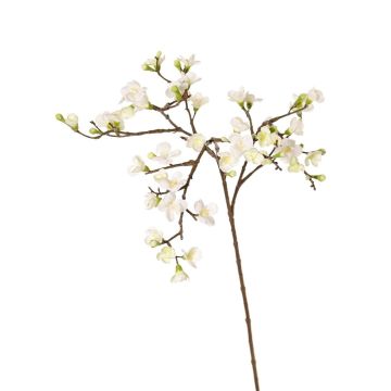 Branche de fleurs de pommier artificielle SADAKA avec des fleurs, crème, 100cm