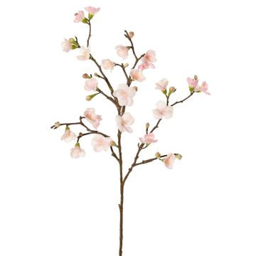 Branche de fleurs de pommier artificielle SADAKA avec des fleurs, rose clair, 70cm