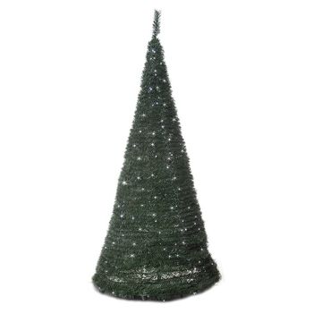 Arbre de Noël artificiel en forme de pyramide EKEKA, LEDs, 180cm