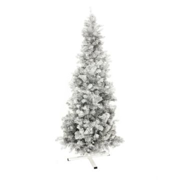 Sapin artificiel CHRISTOBAL, argent métallique, 210cm, Ø80cm