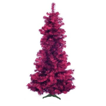 Sapin artificiel CHRISTOBAL, violet métallique, 210cm, Ø80cm