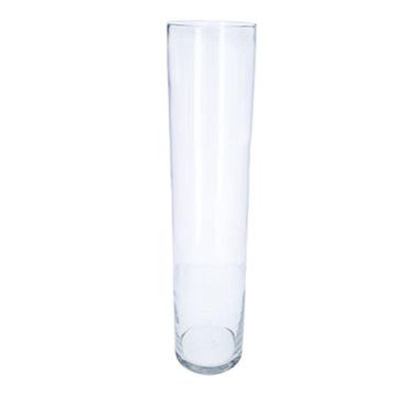 Vase cylindrique en verre SANYA AIR, transparent, 70cm, Ø15cm