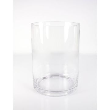 Vase décoratif en verre SANSA EARTH, transparent, 25cm, Ø18,5cm