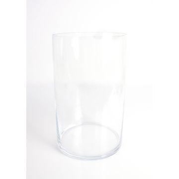 Vase décoratif en verre SANSA EARTH, transparent, 30cm, Ø18,5cm