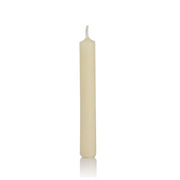 Bougies chandelles MEDIALA, 20 pièces, crème, 9,6cm, Ø1,3cm, 1,5h