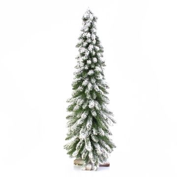 Petit sapin en plastique MONTREAL, enneigé, blanc, 60cm, Ø25cm