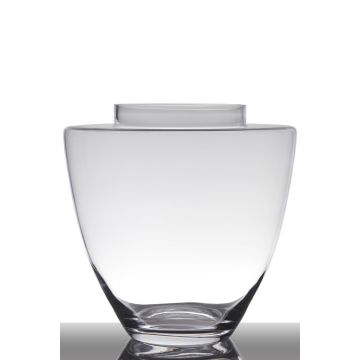 Elégant vase en verre LACEY, transparent, 35cm, Ø35cm