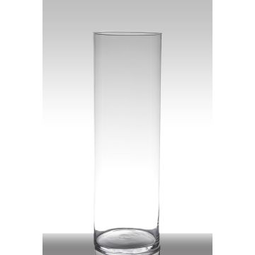 Vase cylindrique en verre SANYA EARTH, transparent, 60cm, Ø19cm