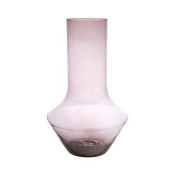 Vase en verre ENEDINA, recyclé, violet-transparent, 30cm, Ø19cm