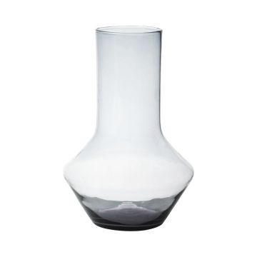 Vase en verre ENEDINA, recyclé, transparent, 40cm, Ø26cm