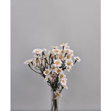 Fleur artificielle Botte de chrysanthèmes WEMKE, blanc-crème, 35cm