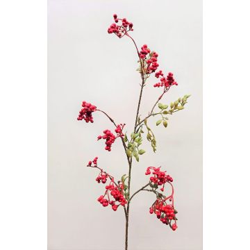 Branche de baies de sureau artificielle THEYGE avec des fruits, rouge, 75cm