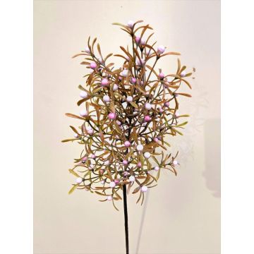 Branche de gaultheria décorative VARDALIN avec des fruits, vert-rose, 80cm