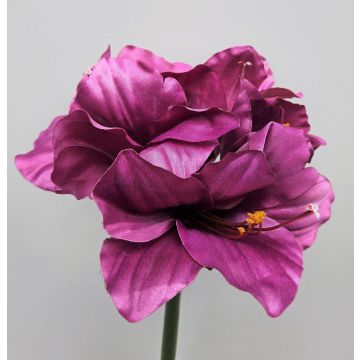 Fleur artificielle Amaryllis MARANON, violet, 70cm