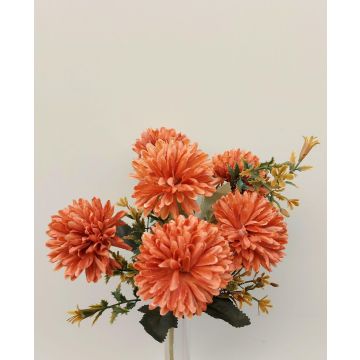 Dahlia décoratif SALAMITUS sur piquet, orange, 30cm