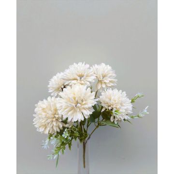 Dahlia décoratif SALAMITUS sur piquet, blanc-crème, 30cm