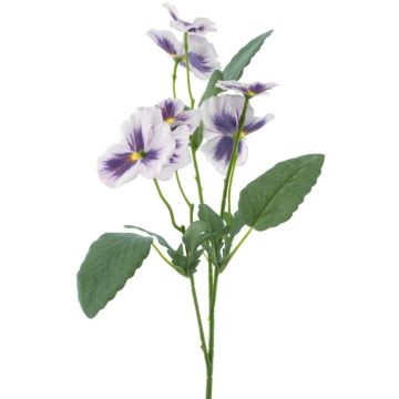 Branche décorative Pensée SIREL, lilas clair-violet, 65cm