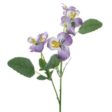 Branche décorative Pensée SIREL, lilas-jaune, 65cm