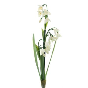 Fleur de perce-neige décorative ASOMB, piquet, blanc, 45cm