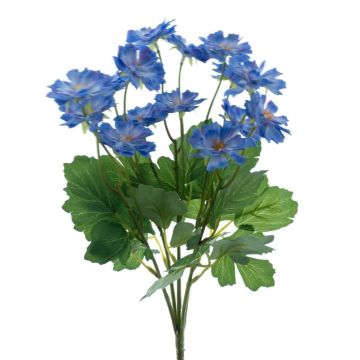 Marguerite artificielle LATTIE sur piquet, bleu, 40cm