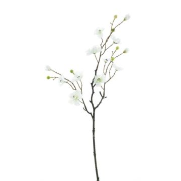 Branche de fleurs de pommier artificielle LEKO, fleurs, blanc, 55cm