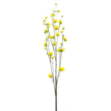 Corylopsis artificiel KATEBO avec des fleurs, jaune, 105cm