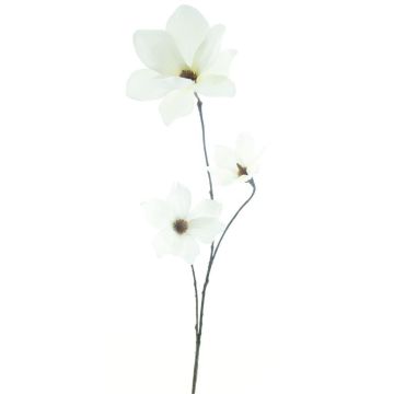 Branche artificielle Magnolia MAZANA, crème, 80cm