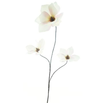 Branche artificielle Magnolia MAZANA, blanc-rose, 80cm