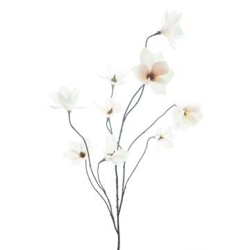 Branche artificielle Magnolia MAZANA, blanc-rose, 125cm