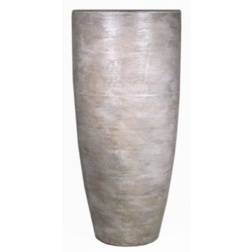 Vase haut en céramique THORAN avec veinure, marron-blanc, 70cm, Ø32cm