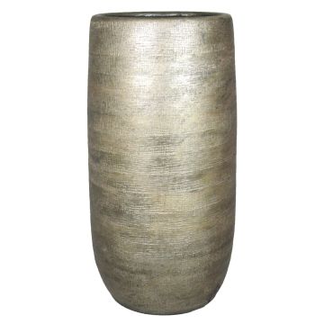 Vase à fleurs en céramique AGAPE avec veinure, or, 50cm, Ø24,5cm