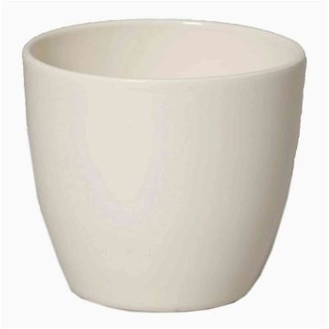 Pot en céramique pour plantes petit TEHERAN BASAR, crème, 6,5cm, Ø8,5cm