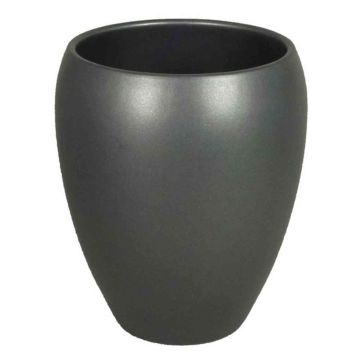 Vase décoratif anthracite mat URMIA MONUMENT, céramique, 28cm, Ø25cm