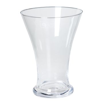 Vase en verre DESTAN, transparent, 25cm, Ø18cm