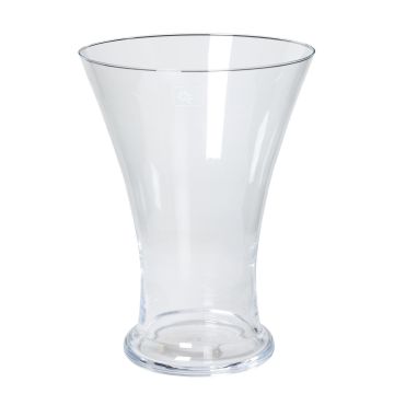 Vase en verre DESTAN, transparent, 30cm, Ø22cm