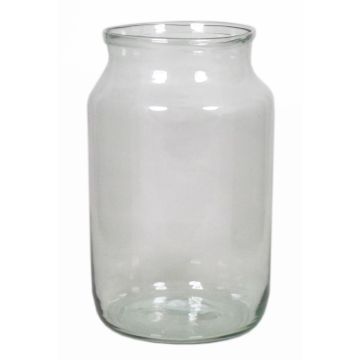 Vase décoratif en verre SADE, transparent, 30cm, Ø18cm, 6L