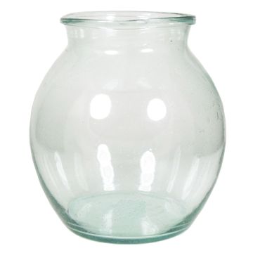 Vase de table en verre OLDRIK OCEAN, transparent, 23cm, Ø21cm