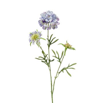 Scabiosa en tissu MONTIE, lilas-bleu, 75cm