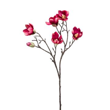 Fleur artificielle magnolia ANEU, rose fuchsia, 65cm