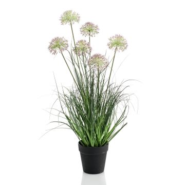 Graminée artificielle Allium GARAGANT, lilas-vert, 70cm