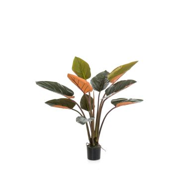 Strelitzia artificiel CIELU, vert-orange, 120cm