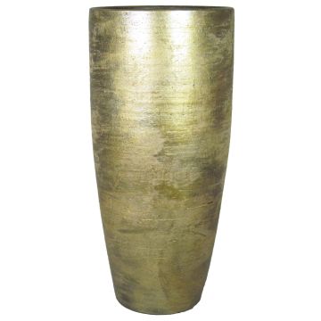 Vase haut en céramique THORAN avec veinure, or, 70cm, Ø32cm