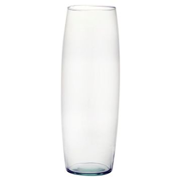 Vase en verre BUNDA, verre éco, transparent 38cm, Ø14cm