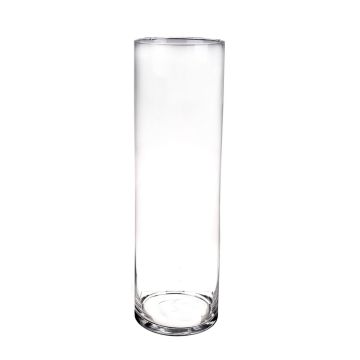 Vase cylindrique à poser au sol en verre SANYA AIR, transparent, 50cm, Ø15cm