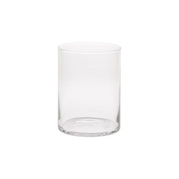 Vase à fleurs SANYA AIR, verre, cylindre, transparent, 21,5cm, Ø13,5cm