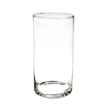 Vase à fleurs SANYA AIR, verre, cylindre, transparent, 40cm, Ø19cm