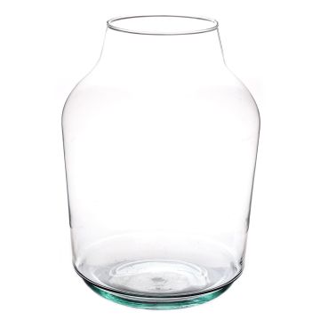 Vase à poser au sol en verre KAYLOU AIR, verre éco, transparent, 33cm, Ø23cm