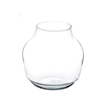 Verre à bougie KAYLOU AIR, verre éco, transparent, 19cm, Ø18,7cm