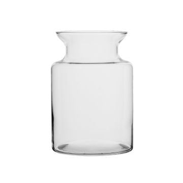 Bougeoir en verre HANNA AIR, transparent, 19,5cm, Ø14cm